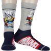 imageBioworld Marvel Comics Spiderman Captain America Thor Character 3Pack MidCalf Adult Superhero Crew Socks
