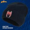 imageConcept One Marvel SpiderMan Beanie Hat Game Logo Winter Knit Cap with CuffBlue