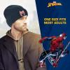 imageConcept One Marvel SpiderMan Beanie Hat Game Logo Winter Knit Cap with CuffBlue