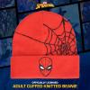 imageConcept One Marvel SpiderMan Beanie Hat Game Logo Winter Knit Cap with CuffRed