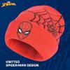 imageConcept One Marvel SpiderMan Beanie Hat Game Logo Winter Knit Cap with CuffRed