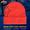 imageConcept One Marvel SpiderMan Beanie Hat Game Logo Winter Knit Cap with CuffRed
