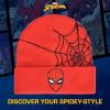 imageConcept One Marvel SpiderMan Beanie Hat Game Logo Winter Knit Cap with CuffRed