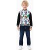imageDisney Marvel Spider Man Bomber Jacket Toy Story Cars Mcqueen Varsity Cardigan Lightweight Coat Snap Button Sweatshirts 213YMarvel Avengersblack