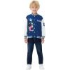 imageDisney Marvel Spider Man Bomber Jacket Toy Story Cars Mcqueen Varsity Cardigan Lightweight Coat Snap Button Sweatshirts 213YMarvel Venomdeep Blue