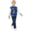 imageDisney Marvel Spider Man Bomber Jacket Toy Story Cars Mcqueen Varsity Cardigan Lightweight Coat Snap Button Sweatshirts 213YMarvel Venomdeep Blue