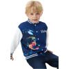 imageDisney Marvel Spider Man Bomber Jacket Toy Story Cars Mcqueen Varsity Cardigan Lightweight Coat Snap Button Sweatshirts 213YMarvel Venomdeep Blue