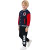 imageDisney Marvel Spider Man Bomber Jacket Toy Story Cars Mcqueen Varsity Cardigan Lightweight Coat Snap Button Sweatshirts 213YSpidermandeep Blue