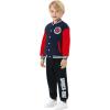 imageDisney Marvel Spider Man Bomber Jacket Toy Story Cars Mcqueen Varsity Cardigan Lightweight Coat Snap Button Sweatshirts 213YSpidermandeep Blue
