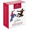imageHallmark Keepsake Christmas Ornaments 2025 Marvel Spidey and His Amazing Friends Spin and GhostSpider Set of 2 Gifts for Marvel FansSpiderMan and Miles Morales