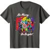 imageMarvel Avengers Christmas Holiday Retro Be Merry Be Bright TShirtAsphalt Grey