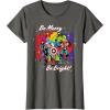 imageMarvel Avengers Christmas Holiday Retro Be Merry Be Bright TShirtAsphalt Grey