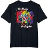 imageMarvel Avengers Christmas Holiday Retro Be Merry Be Bright TShirtBlack