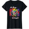 imageMarvel Avengers Christmas Holiday Retro Be Merry Be Bright TShirtBlack