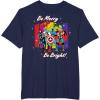 imageMarvel Avengers Christmas Holiday Retro Be Merry Be Bright TShirtNavy Blue
