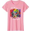 imageMarvel Avengers Christmas Holiday Retro Be Merry Be Bright TShirtPink