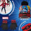 imageMarvel Boys Hat and Gloves Set for Boys Kids Winter Beanie Hat Cold Weather Accessories Set Avengers GiftsBlack Avengers 2 Pcs