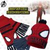 imageMarvel Boys Hat and Gloves Set for Boys Kids Winter Beanie Hat Cold Weather Accessories Set Avengers GiftsRed Spiderman 3 Pcs