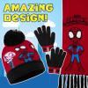 imageMarvel Boys Hat and Gloves Set for Boys Kids Winter Beanie Hat Cold Weather Accessories Set Avengers GiftsRedBlack Spidey 3 Pcs