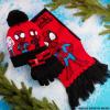 imageMarvel Boys Hat and Gloves Set for Boys Kids Winter Beanie Hat Cold Weather Accessories Set Avengers GiftsRedBlack Spidey 3 Pcs