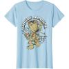 imageMarvel Christmas Groot Jingle Around Portrait TShirtBaby Blue