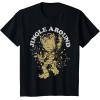 imageMarvel Christmas Groot Jingle Around Portrait TShirtBlack