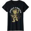 imageMarvel Christmas Groot Jingle Around Portrait TShirtBlack