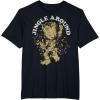 imageMarvel Christmas Groot Jingle Around Portrait TShirtBlack