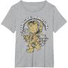 imageMarvel Christmas Groot Jingle Around Portrait TShirtHeather Grey