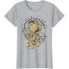 imageMarvel Christmas Groot Jingle Around Portrait TShirtHeather Grey
