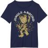 imageMarvel Christmas Groot Jingle Around Portrait TShirtNavy Blue