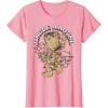 imageMarvel Christmas Groot Jingle Around Portrait TShirtPink