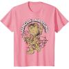 imageMarvel Christmas Groot Jingle Around Portrait TShirtPink
