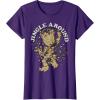 imageMarvel Christmas Groot Jingle Around Portrait TShirtPurple