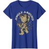 imageMarvel Christmas Groot Jingle Around Portrait TShirtRoyal Blue