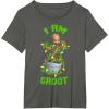imageMarvel Christmas I Am Groot Cartoon TShirtAsphalt Grey