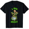 imageMarvel Christmas I Am Groot Cartoon TShirtBlack