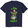 imageMarvel Christmas I Am Groot Cartoon TShirtNavy Blue