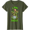 imageMarvel Christmas I Am Groot Cartoon TShirtOlive Green