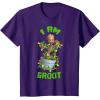 imageMarvel Christmas I Am Groot Cartoon TShirtPurple