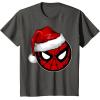 imageMarvel Christmas SpiderMan Santa Hat TShirtAsphalt Grey