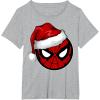 imageMarvel Christmas SpiderMan Santa Hat TShirtHeather Grey