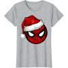 imageMarvel Christmas SpiderMan Santa Hat TShirtHeather Grey