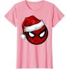 imageMarvel Christmas SpiderMan Santa Hat TShirtPink