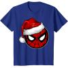 imageMarvel Christmas SpiderMan Santa Hat TShirtRoyal Blue