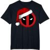 imageMarvel Deadpool Icon Santa Hat Christmas Graphic TShirtBlack