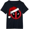 imageMarvel Deadpool Icon Santa Hat Christmas Graphic TShirtBlack