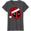 imageMarvel Deadpool Icon Santa Hat Christmas Graphic TShirtDark Heather Grey