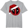 imageMarvel Deadpool Icon Santa Hat Christmas Graphic TShirtHeather Grey