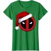 imageMarvel Deadpool Icon Santa Hat Christmas Graphic TShirtKelly Green